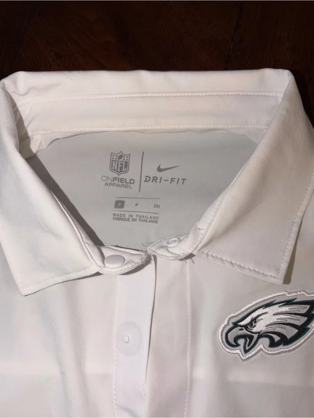 Nfl Philadelphia Eagles Nike Dri-fit White Shirt onfield Performance Polo s